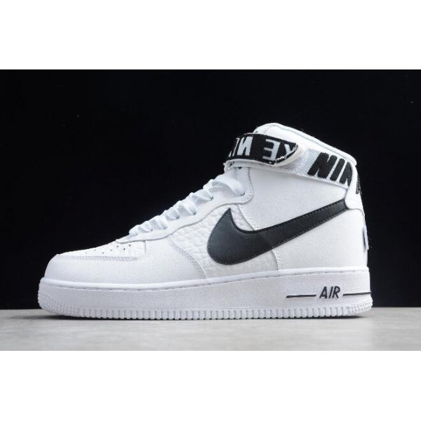 Nike Air Force 1 High '07 Beyaz / Siyah Kaykay Ayakkabı Türkiye - 7VJQC9CY